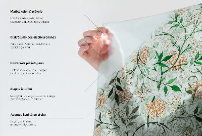 Opaque window film stained glass style Floral elegance