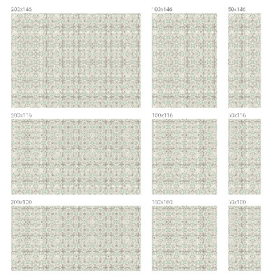 Patterned window film Floral tiles