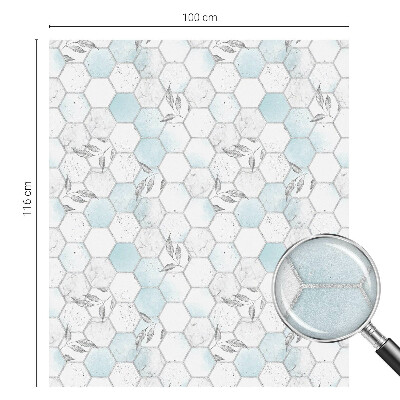 Frosted glass film stained glass effect Leaf tiles