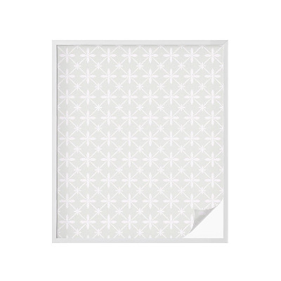 Opaque window film stained glass style Floral symmetry