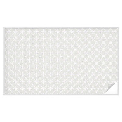 Opaque window film stained glass style Floral symmetry