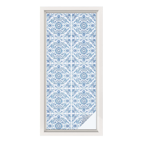 Patterned window film Floral ornament
