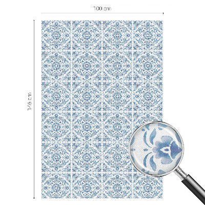 Patterned window film Floral ornament