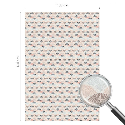 Privacy window film Fan pattern