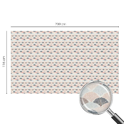Privacy window film Fan pattern