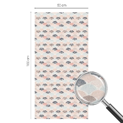 Privacy window film Fan pattern