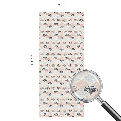 Privacy window film Fan pattern