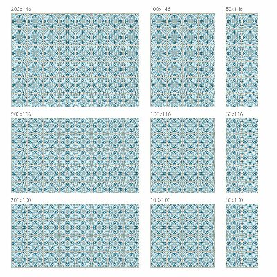 Opaque window film stained glass style Floral tiles