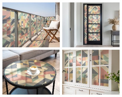 Opaque window film stained glass style The Energy of Geometry
