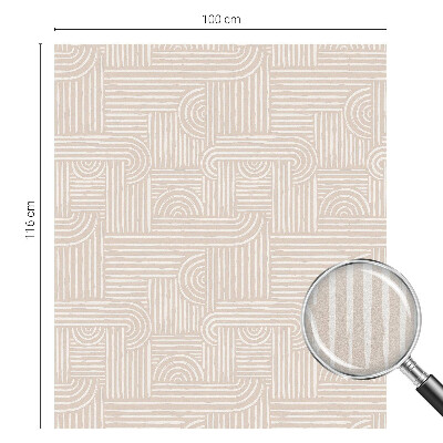 Frosted glass film stained glass effect Geometric pattern