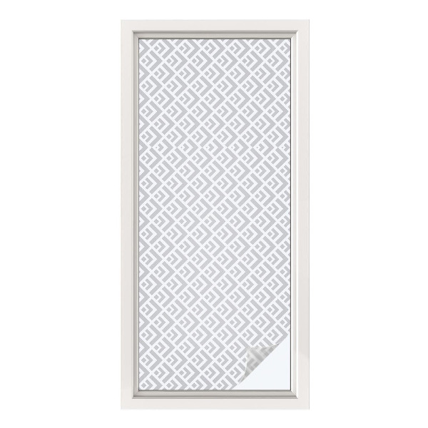 Privacy window film Geometric motif