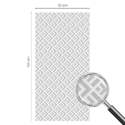 Privacy window film Geometric motif