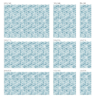 Colored window film stained glass Blue rhombuses