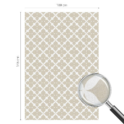 Frosted glass film stained glass effect Geometric leaves