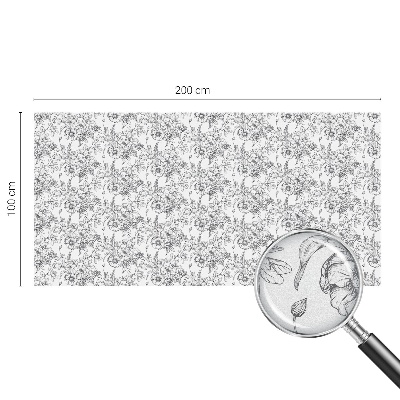 Privacy window film Floral elegance