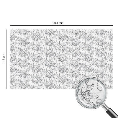 Privacy window film Floral elegance