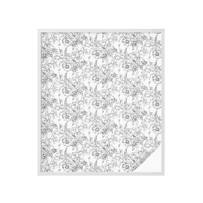 Privacy window film Floral elegance