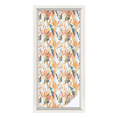 Colored window film stained glass Botanical energy