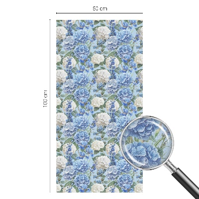 Frosted glass film stained glass effect Floral charm