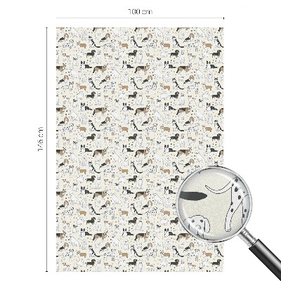 Privacy window film Dog patterns