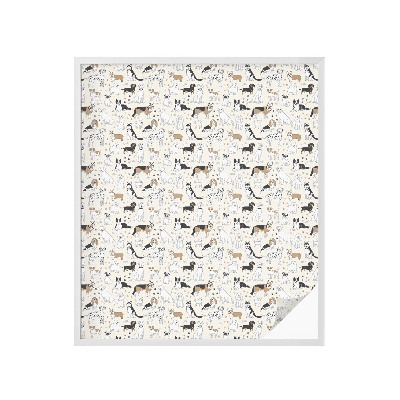 Privacy window film Dog patterns