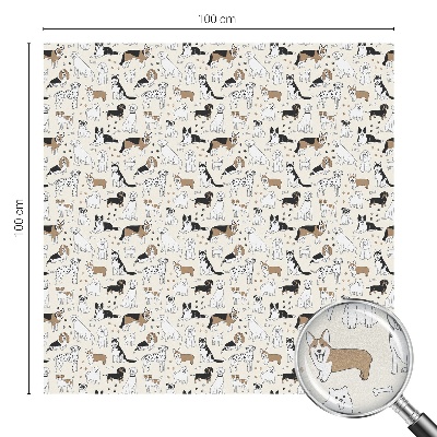 Privacy window film Dog patterns