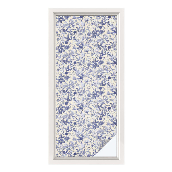 Patterned window film Floral symmetry