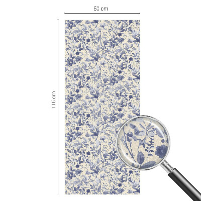 Patterned window film Floral symmetry