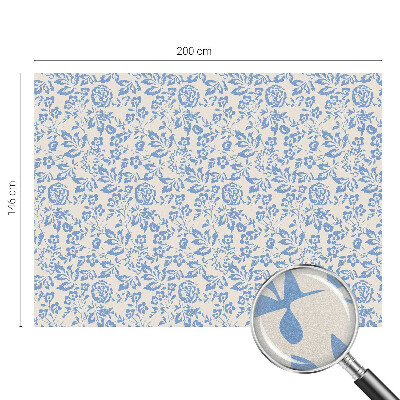 Opaque window film stained glass style Flowers leaves