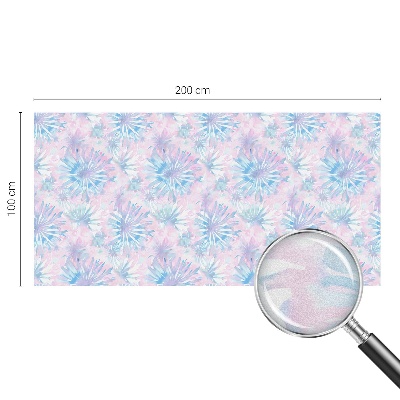 Privacy window film Floral watercolors