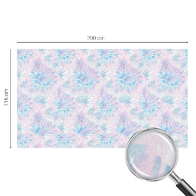 Privacy window film Floral watercolors