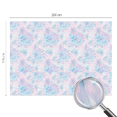 Privacy window film Floral watercolors