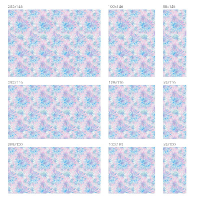 Privacy window film Floral watercolors