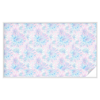 Privacy window film Floral watercolors