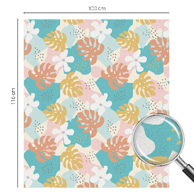 Colored window film stained glass Exotic nature