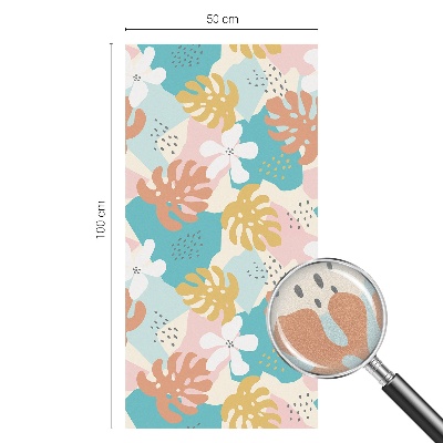 Colored window film stained glass Exotic nature