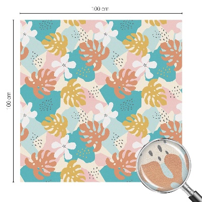 Colored window film stained glass Exotic nature