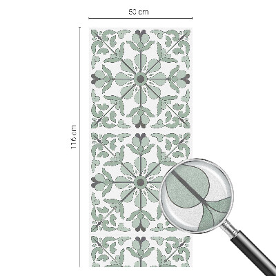 Frosted glass film stained glass effect Plant pattern