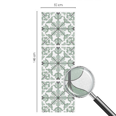Frosted glass film stained glass effect Plant pattern