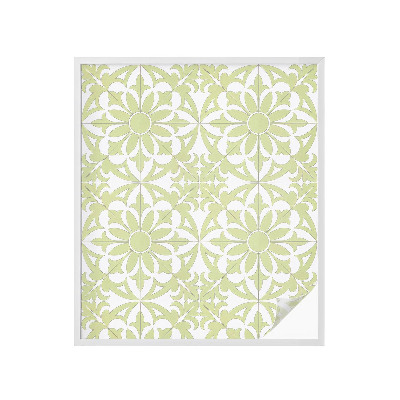 Opaque window film stained glass style Green ornament