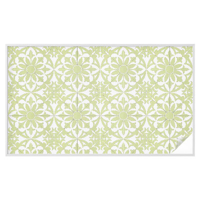 Opaque window film stained glass style Green ornament