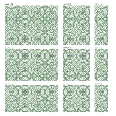 Opaque window film stained glass style Green leaves