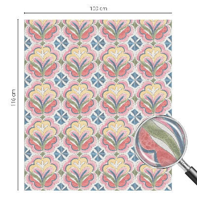 Frosted glass film stained glass effect Floral patterns