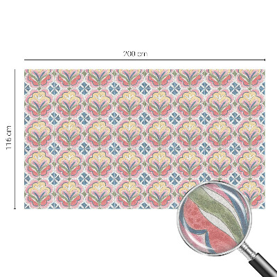 Frosted glass film stained glass effect Floral patterns