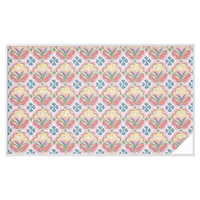 Frosted glass film stained glass effect Floral patterns