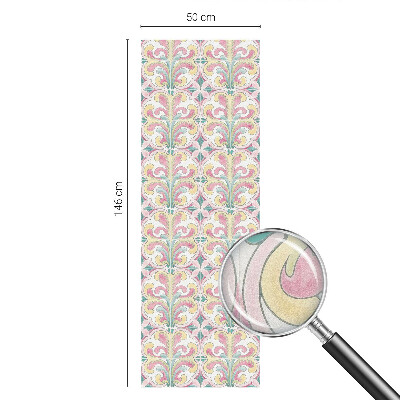 Colored window film stained glass Floral symmetry