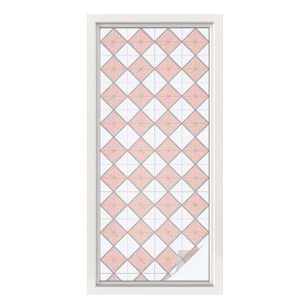 Privacy window film Geometric rhombuses
