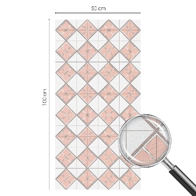Privacy window film Geometric rhombuses