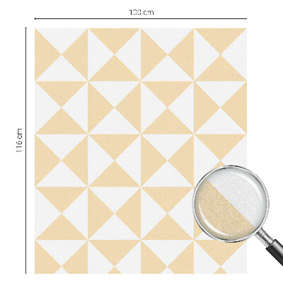 Opaque window film stained glass style Geometric triangles