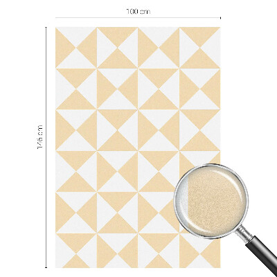 Opaque window film stained glass style Geometric triangles